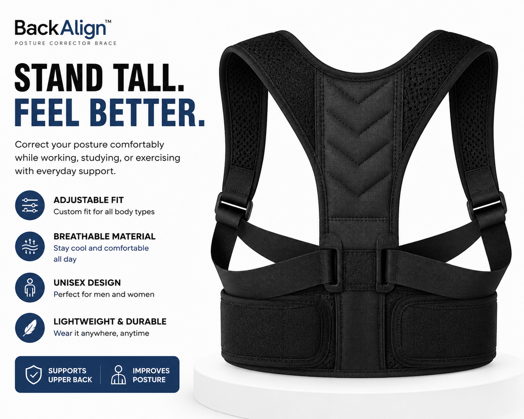 BackAlign™ Posture Corrector  Stand Taller. Feel Better Every Day.